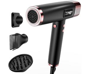 MESCOMB Secador de Pelo de Viaje 1875W con Difusor Doble voltaje, Secado Rápido, Sin Daños Térmicos, Bajo Nivel de Ruido, Control Térmico Inteligente para Viajes Familiares