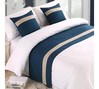 MESCXTY Bufandas de Cama Que no se decoloran, Colcha para Dormitorio, Hotel, Corredor, línea geométrica, tamaño King, Toalla, Bufanda, Ropa de Cama para el hogar, Juego de Cojines a Juego, A-2*Fund