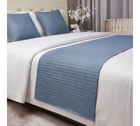 MESCXTY Camino de Cama de Color Liso con Cojines a Juego, Bufandas Que no se decoloran, Colcha de Hotel, Toalla tamaño King, Bufanda, decoración de Ropa de Cama para el hogar, D-50 * 180CM