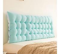 MESCXTY Headboard Pillow Upholstered Wall Mounted Dorm Bed Large Bolster Positioning Support Reading Cushion(Queen/130 * 50cm, Green)