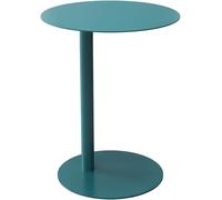 MESCXTY Nordic - Mesa auxiliar redonda de metal colorida con elegante mesa redonda escandinava, mesa auxiliar, mesa de centro, pequeña mesa de apartamento, mesa esquinera, color verde oscuro, 16