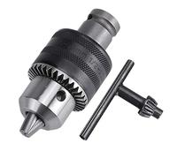 Mesee 1220UNF Portabrocas de taladro de capacidad de 1,513 mm con llave de portabrocas y adaptador de casquillo cuadrado hembra de 12 pulgadas para conversión de convertidor de llave de choque