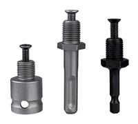 Mesee 3 piezas adaptador de portabrocas biela compatible con adaptador de conversión de portabrocas de 13 mm, vástago hexagonal de cambio rápido de 14 pulgadas, vástago SDS Plus y adaptador hembra