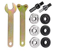 Mesee - Kit de convertidor de taladro eléctrico en amoladora angular, 6 mm y 10 mm biela de conversión de taladro de mano con llave, conjunto adaptador de portabrocas para lijado pulido pulido