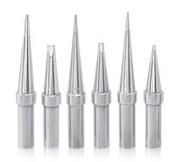 Mesee - Puntas de soldadura para averías de hierro de soldadura, 6 puntas de soldadura ETA ETB ETH ETK ETO ETS punta de hierro de repuesto para estaciones de soldadura