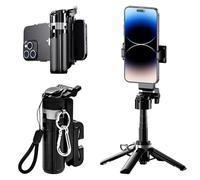 Mesen Palo selfie portátil de 42 cm, tamaño de bolsillo para iPhone, soporte de viaje portátil con mando a distancia inalámbrico para iPhone, Samsung, Android, cámara