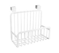 Mesh basket storage basket to hang behind the door or bathroom kitchen cabinet door