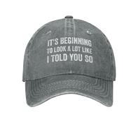 Mesh Cap It's Beginning To Look A Lot Like I Told You So Cómod Gorra Dad Secado Rápido Gorra para Hombre para Outdoor Verano Running