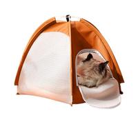 Mesh Cat House - Foldable Breathable Tent, Zippered Door Cat Cave with Sturdy Construction, Pet Shelter, Indoor Cats Accessory, Play Tent for Home Living Room Apartment Dorm Patio Balcony Porch