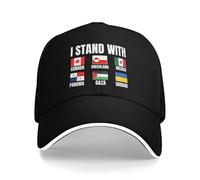 Mesh Gorra Estoy con Canadá, Groenlandia, México, Panamá, Gaza Y Ucrania. Ajustable Sombrero Verano Secado Rápido Sombrero para Hombre Unisex Senderismo