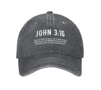 Mesh Gorra Juan 3:16 Dones del Cristianismo Sun Protection Sombrero para El Sol Retro Casual Sombrero para Unisex Hombre Running