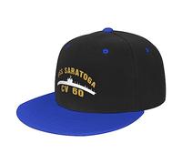 Mesh Gorra USS Saratoga Cv-60 Casuales Sombrero Informal Casual Sombrero para Exteriores Senderismo Verano