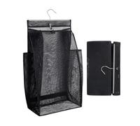Mesh Laundry Basket - Foldable Breathable Hanging Organizer | Quick-Drying Space-Saving Storage Bag | Indoor Suspending Hamper For Dorm, Bathroom, Apartment, Gym, RV, Travel, & Compact Living Spaces