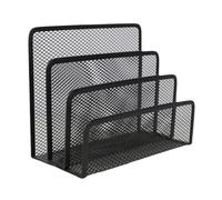 Mesh Letter Sorter -File Organizer For Desk | Metal Mesh Desk | File Racks For Desktop | ? With 3 Compartments | Mail Document | Book Órganiser | Vertical Upright F?ile Sorter