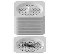 Mesh Shower Drain Cover, Bathroom Hair Trap, Strainer Cover with Silicone, Bathtub Floor Protector, Square Clog Prevention Device for Home and Laundry Room Sink Kitchen