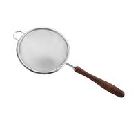 Mesh Strainer - 23,2 × 10 cm Strainers For Kitchen | Stainless Steel Reusable Handheld Sifter Skimmer With Wood Handle, For Cooking, Brewing, Frying, Loose Tea, Rice Washing & Juicing