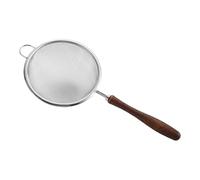 Mesh Strainer - Fine Strainer | Tea Strainers | Stainless Steel Handheld Multifunctional Sifter Skimmer with Wooden Handle Versatile Kitchen Tool for Loose Tea Cooking Rice Washing Matcha Preparation