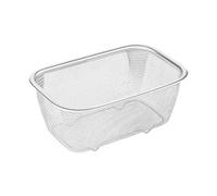 Mesh Strainer - Kitchen Colander Strainer | Rectangle Colander Stainless Steel, Rust Resistant Kitchen Fry Basket for Fried Food Fruits Vegetables Table Serving and Draining Use, 19.5 * 12.5 * 7.5cm