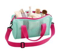 Mesh Travel Toiletry Bag, Large Capacity Portable Shower Organizer Bathroom | Hanging Travel Kit, Grooming Accessory with Water-Resistant Design, Toiletry Bag for Women Men and Vacation Hotel