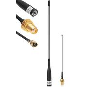 Meshnology 1 antena LoRa de 868 MHz de ganancia de 10 dBi para antena Meshtastic de largo alcance suave de 40 cm Omni SMA macho con cable de extensión, color negro