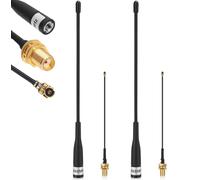 Meshnology 2 antenas LoRa de 868 MHz, ganancia de 10 dBi, Meshtastic de largo alcance, antena de 40 cm, omnidireccional, conector SMA, con cable de extensión, color negro