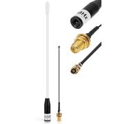 Meshtastic LoRa Antena 868 MHz10 dBi Ganancia - Omni SMA Conector 17 cm Larga Distancia Soft Whip Antena (Blanca)