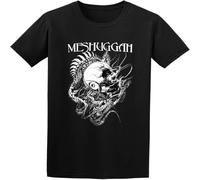 Meshuggah 'Spine Head' T-Shirt Graphic Printed Funny tee for Men Black XL