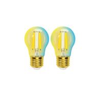 MeshUmi Bombilla de filamento inteligente 4.5W G45, control remoto, Bluetooth, tecnología Mesh, adaptable a CCT, ideal para hogares conectados.