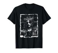 Mesías gótico Corona de Espinas rockero Camiseta