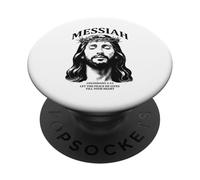 Mesías Mateo 11:28 Paz Verso de la Biblia Jesús religioso PopSockets PopGrip Adhesivo