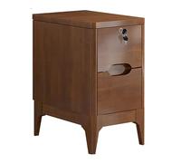 Mesilla de Noche de Madera Maciza con Cerradura, mesilla de Noche for Dormitorio, Mesa Auxiliar de almacenaje, no Requiere Montaje, 20/25/30/35/40/45/50cm Ancho(40cm/15.74in)