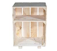 Mesilla de noche estilo natural con medidas 30,5 x 40 x 54 cm