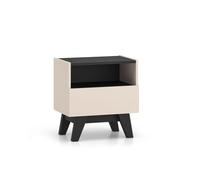 Mesilla de noche freshion 50x34x53 beige 50 cm