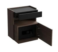 Mesilla de noche Mesita de noche moderna con caja fuerte oculta, mesita de noche de madera con cajones de almacenamiento, mesa auxiliar for dormitorio, sala de estar Mesilla de noche(Negro)