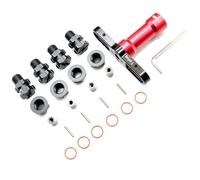 Mesimsple Extensión + tuerca hexagonal de rueda de 10 mm, llave de 14 mm a 17 mm para Arrma Big Rock Senton Granite Vorteks 3s blx y 550 Mega +10 mm de ancho Series Upgrades Part BL