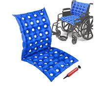 MESINURS Bedridden Air - Cojín inflable para asiento con respaldo completo para silla de ruedas, almohadilla de asiento para personas mayores discapacitadas (A)