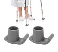 MESINURS Walker Glide Skis - Tapa universal de repuesto para patas de goma para andador plegable, 1-1/8 pulgadas, 2 unidades (gris)