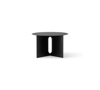 Mesita Auxiliar Andrógina de Audio Ø63 Cm, Negro