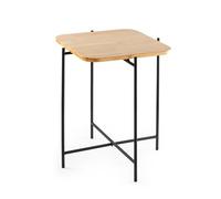Mesita auxiliar cuadrada con patas de metal h56 cm - jamie