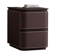 Mesita Auxiliar de Madera Maciza for Dormitorio, Ideal como mesita de Noche for Salones, dormitorios u oficinas. Una mesita Auxiliar Minimalista con Dos cajones.(D,25cm(9.84in))