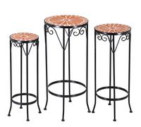 Mesita auxiliar para plantas, x3, 60/65/70cm