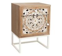 Mesita de madera blanca 45x35x60