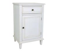 Mesita de madera lacado blanco 45x36x72