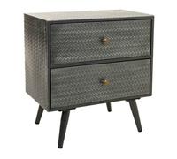 Mesita de metal gris 50x30x56