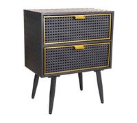 Mesita de metal negra 50x30x62