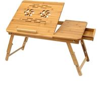 Mesita de noche ajustable en altura con cajón de carga USB, perfecto para oficina en casa y trabajo acogedor desde la cama