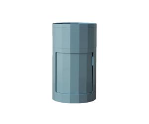 Mesita de noche antigua, armario de almacenamiento pequeño extraíble con puerta giratoria, diseño simple para decoración del hogar