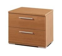 Mesita de noche clásica con 2 o 3 cajones color cerezo melamina dormitorio moderno