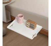 Mesita de Noche Colgante Estilo, Bandeja Flotante Versátil con Gestión de Cables Estante de Cama Duradero Bedside Shelf for Bed Side Table Tray para Teléfono, Libros y Más, 32 x 23,3 x 5,3cm