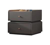 Mesita de noche compacta con cajones, solución de almacenamiento que ahorra espacio para dormitorios pequeños